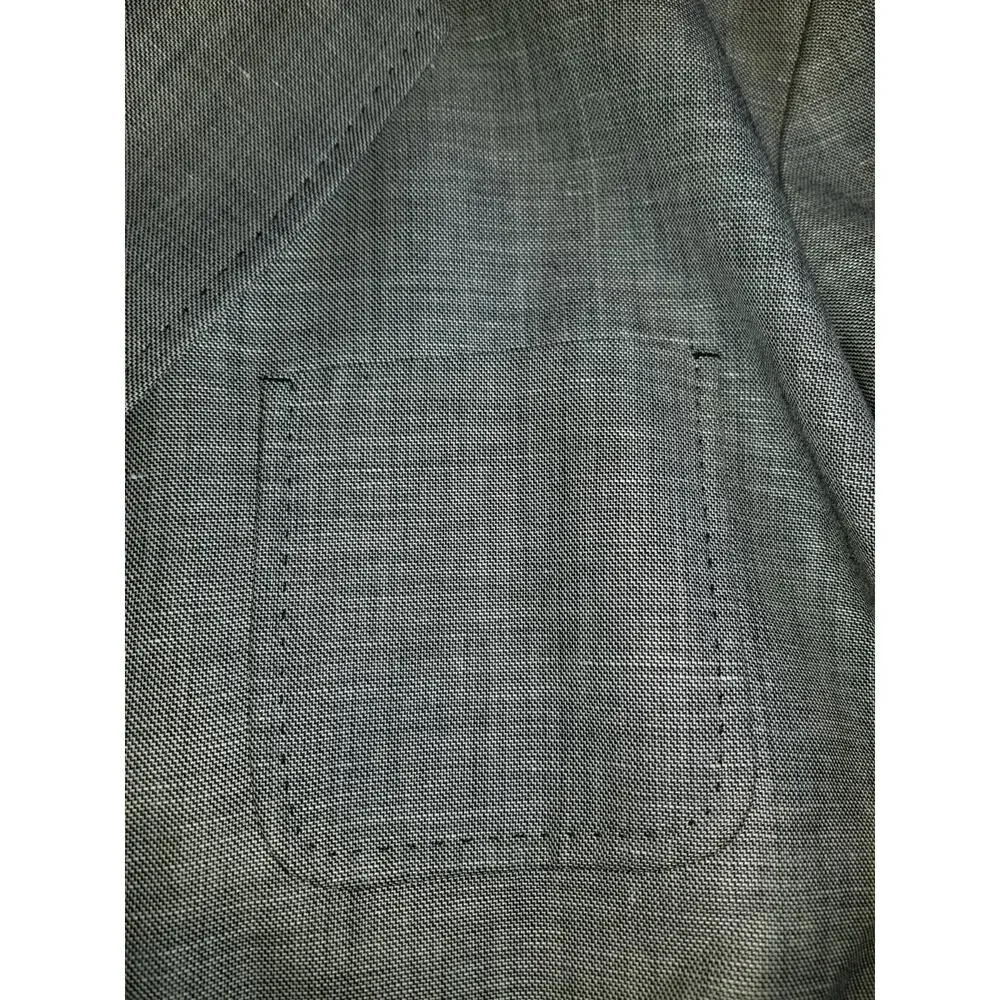 Womens Jacket-TALBOTS-black/white tweedy wool blend button blazer Classic-24W